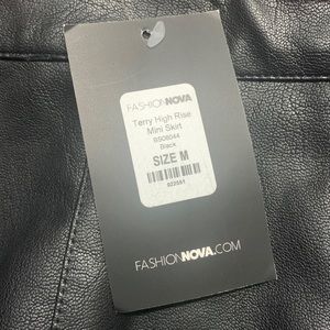 Fashion Nova Terry High Rise Mini Skirt